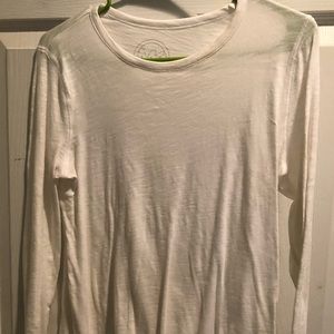 White T shirt with rhinestone detail